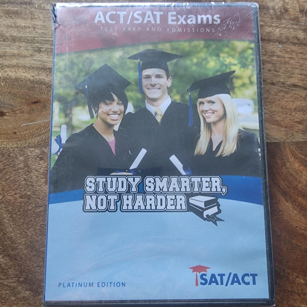 ACT/SAT Exams Study Smarter Not Harder DVD Platinum Edition 1SAT/ACT New